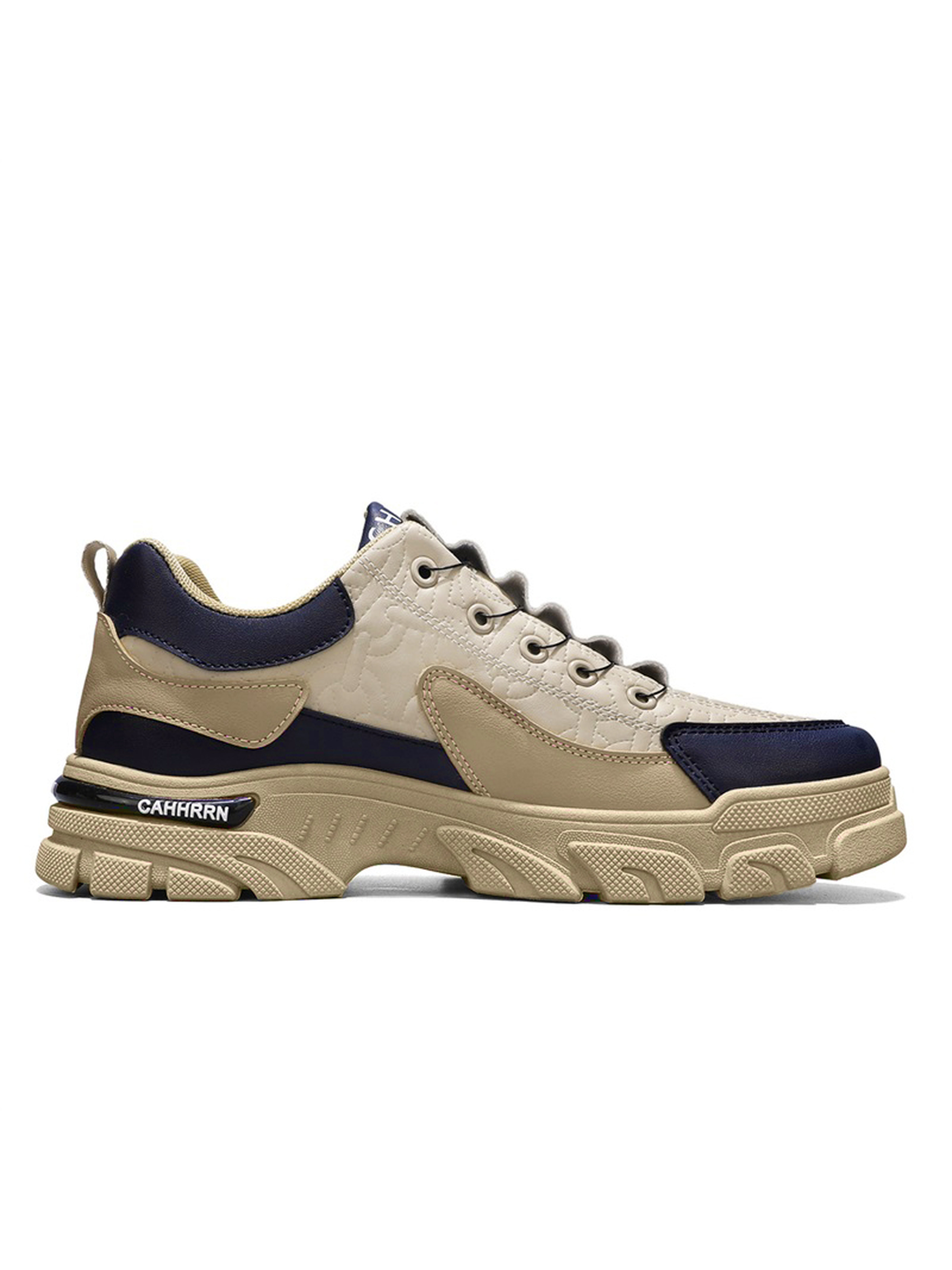 Beige Casual Low-Top Sneakers