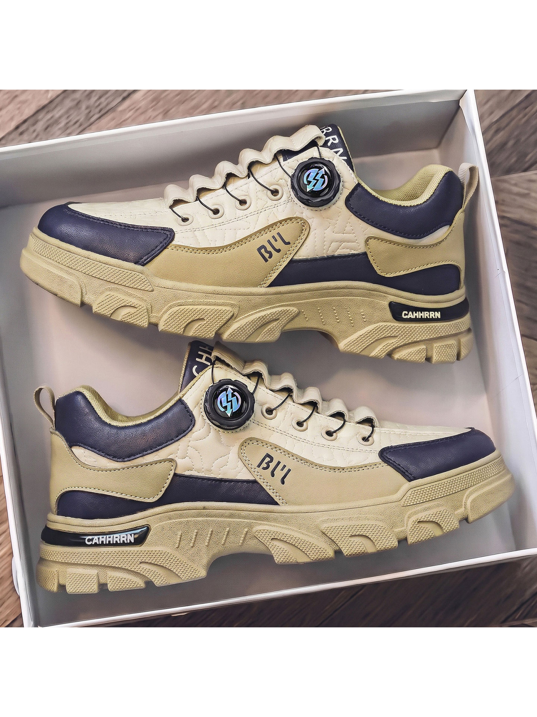 Beige Casual Low-Top Sneakers