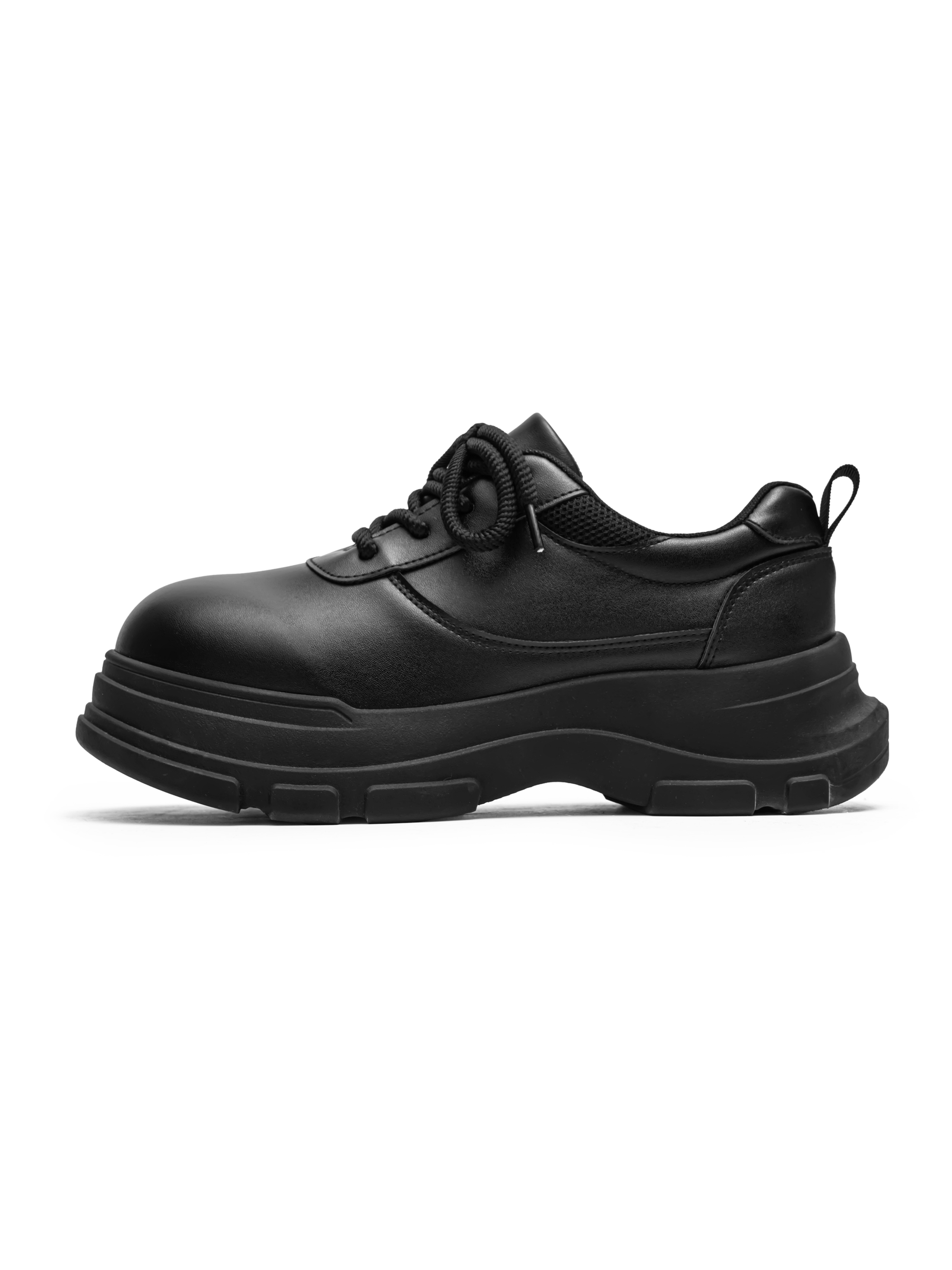 Black Chunky Sole Casual Shoes
