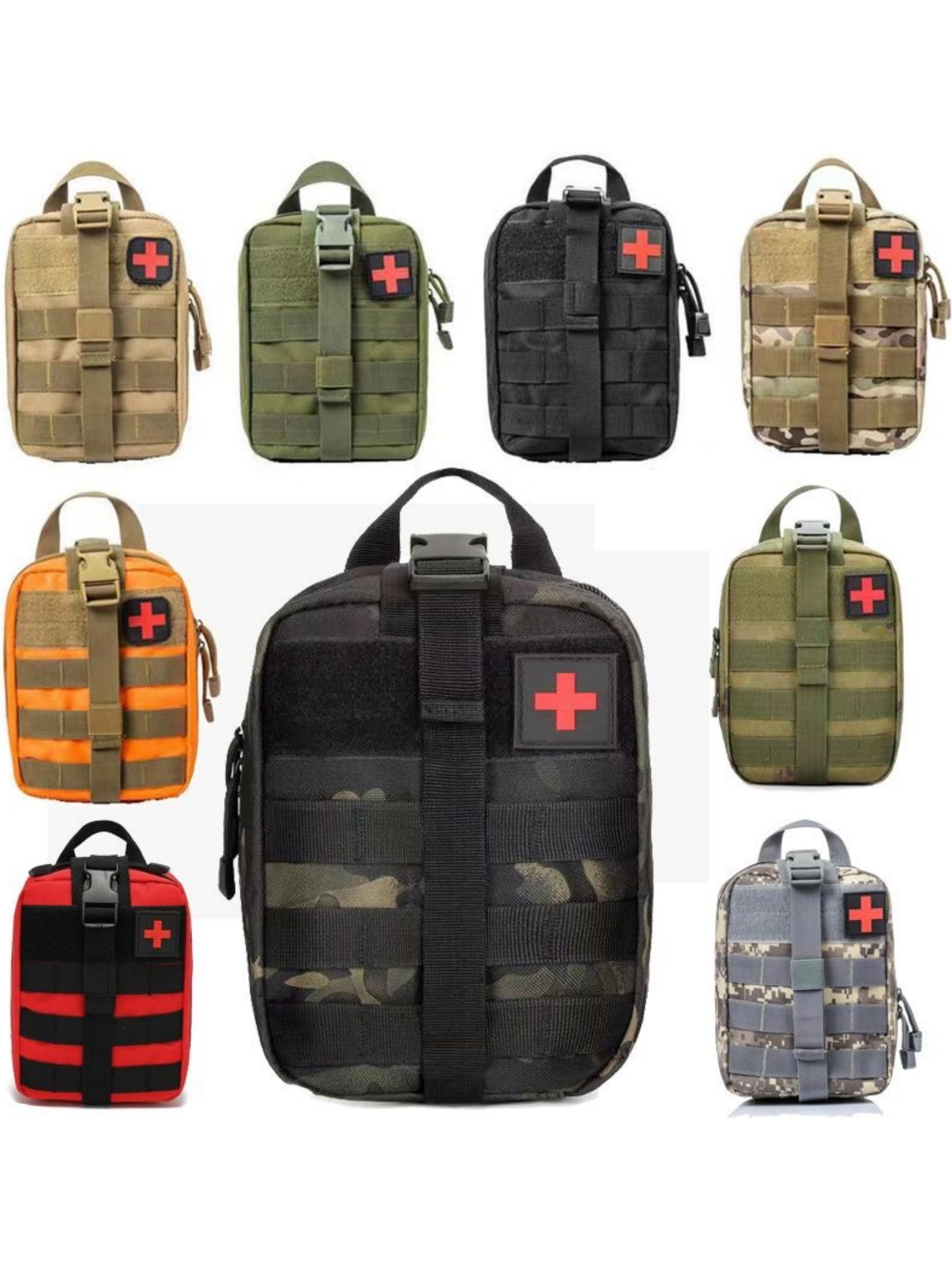 Black Tactical EDC First Aid Pouch