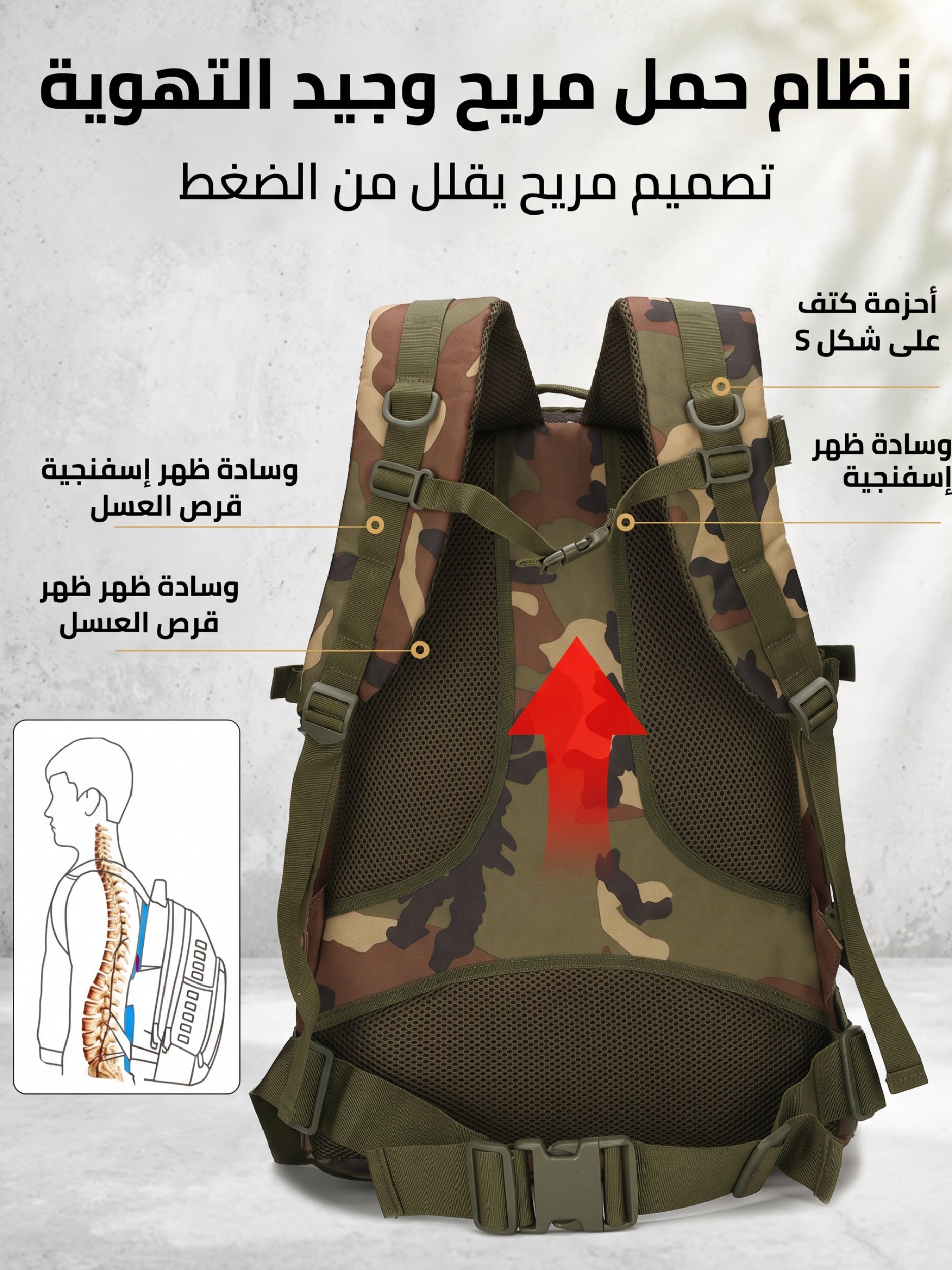 Professional Tactical Backpack - Large Capacity and Extreme Durability