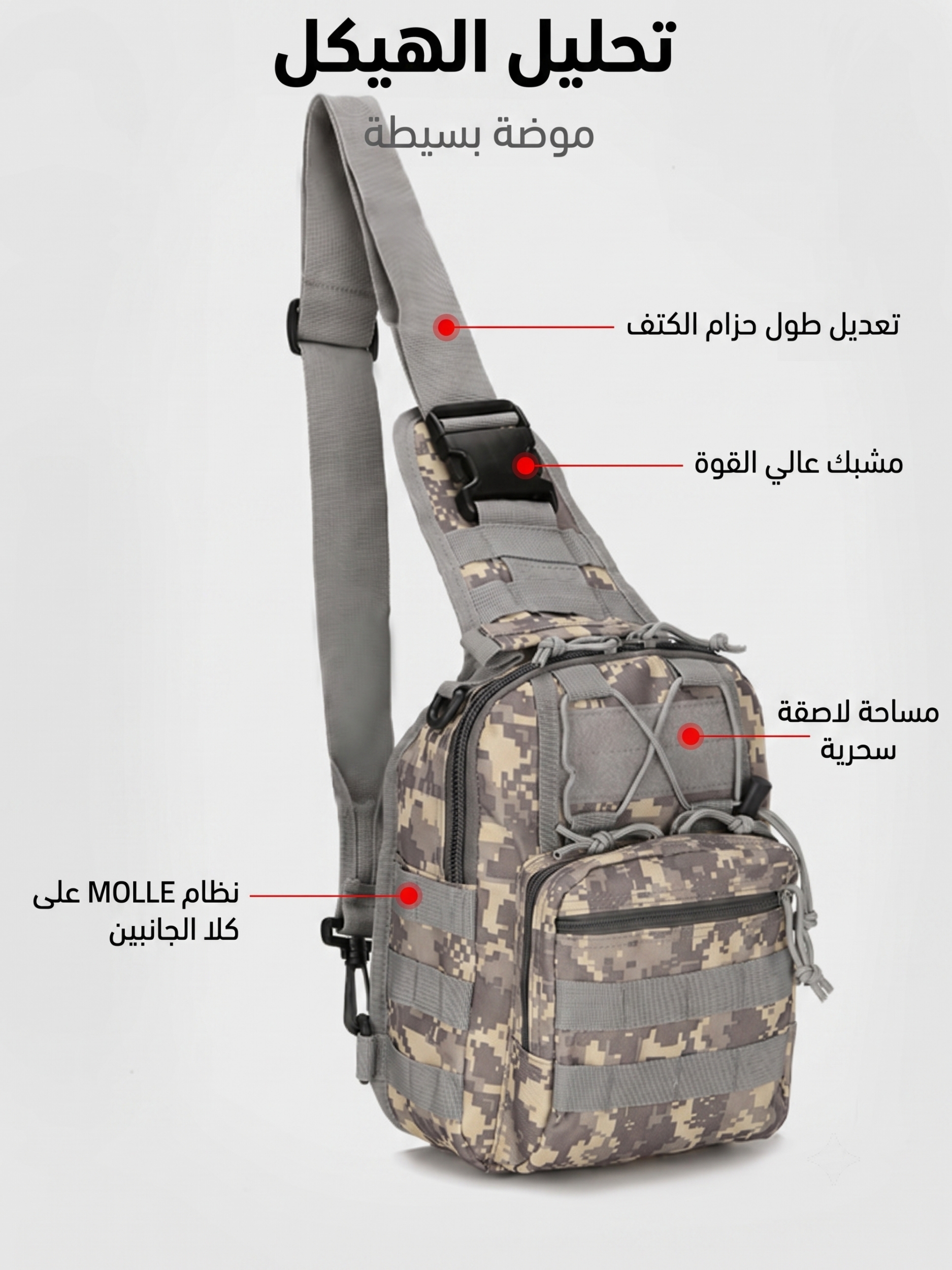 Men Camo Crossbody Bag