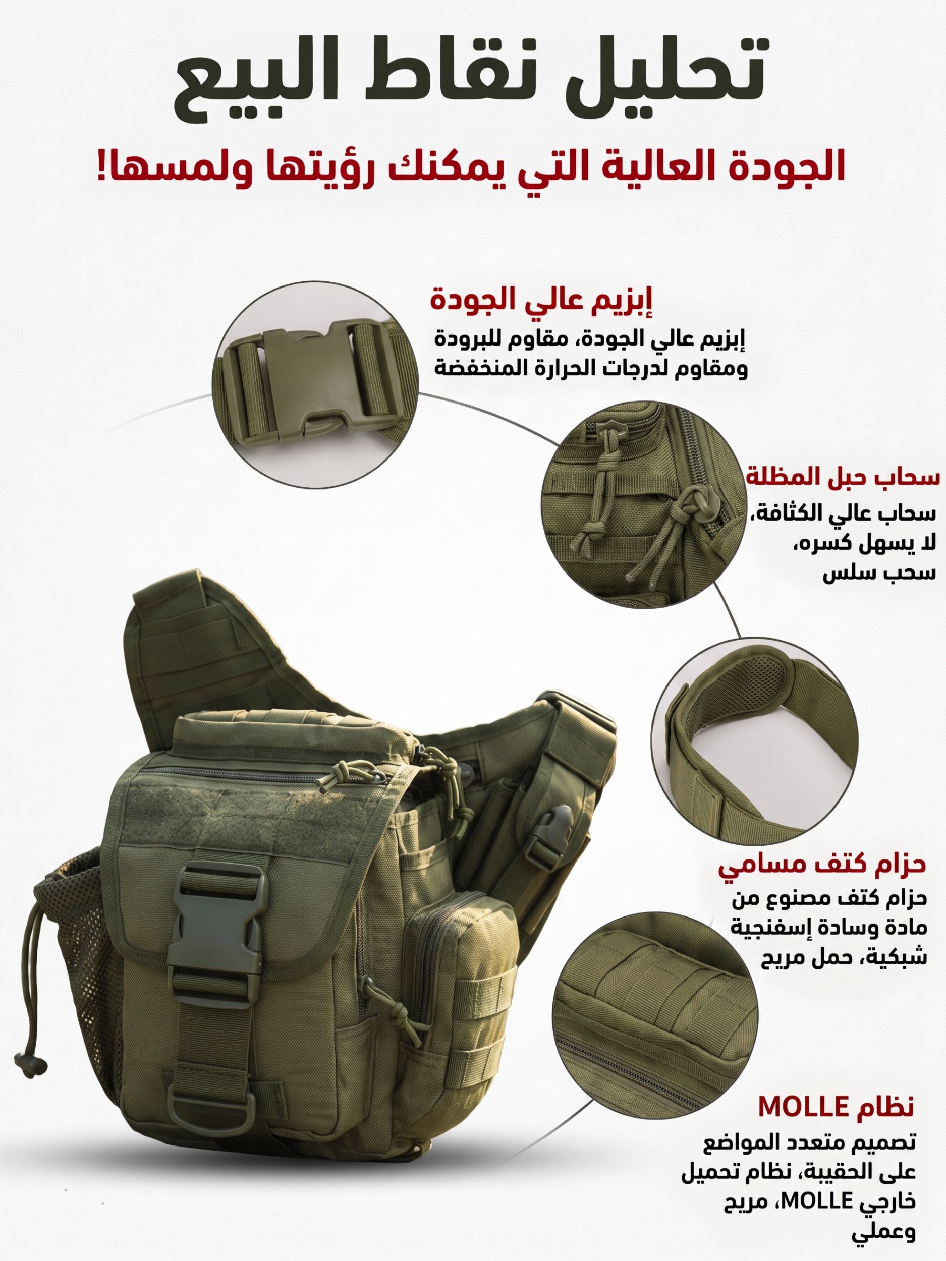 Olive Plain Crossbody Bag