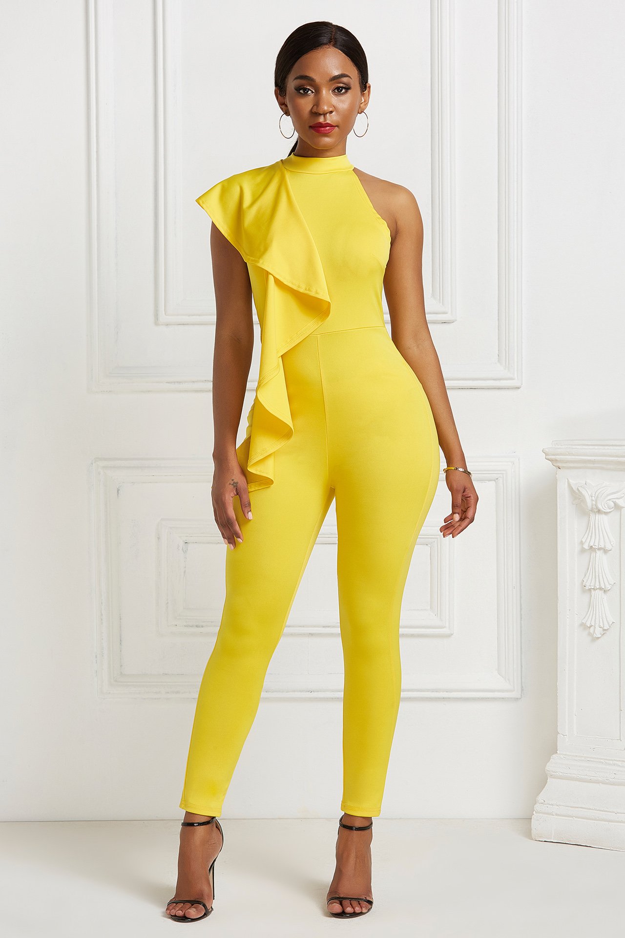 Yellow Plain Jumpsuit
