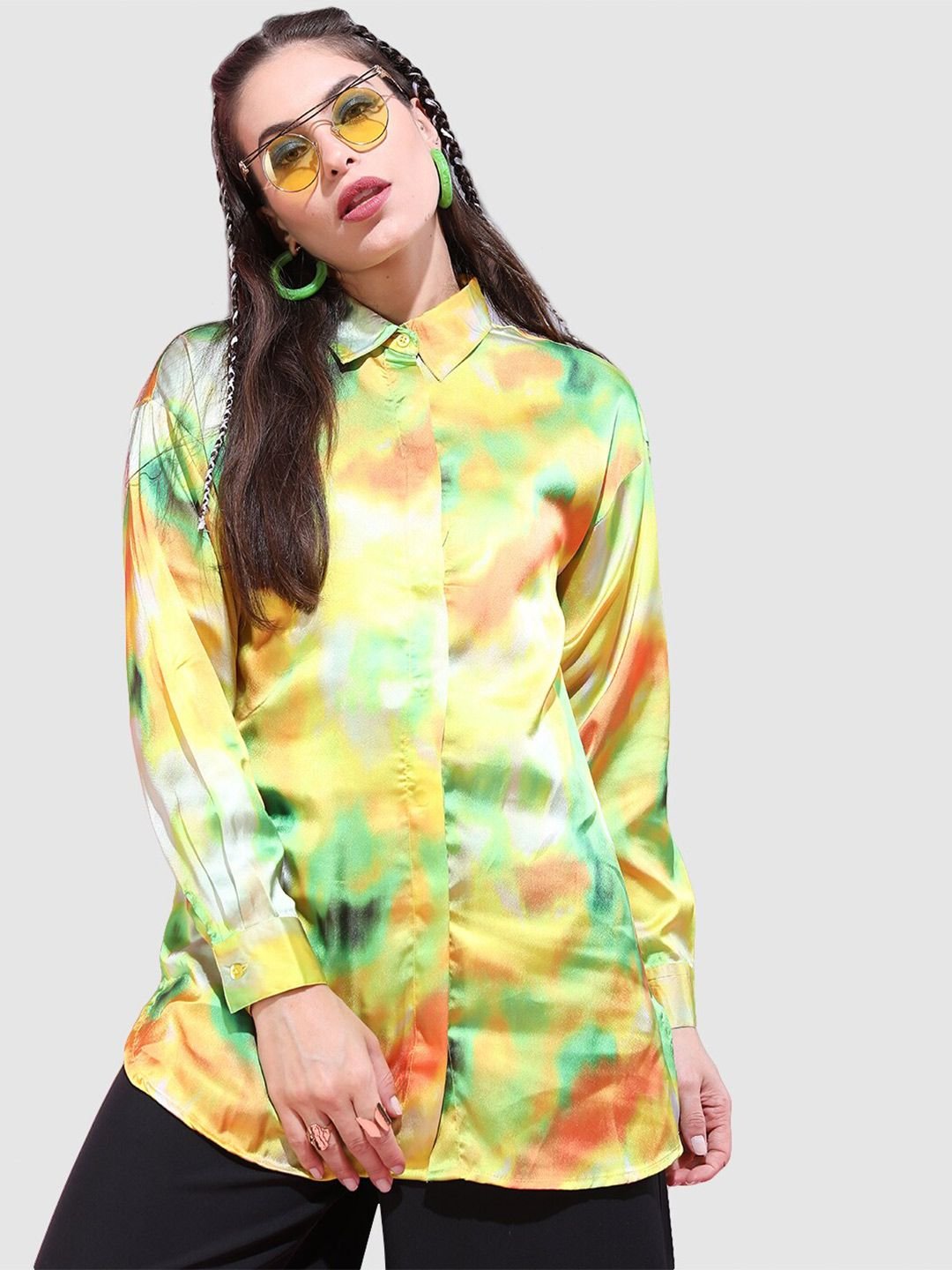 Multi Dyed Long Sleeves Regular Shirt