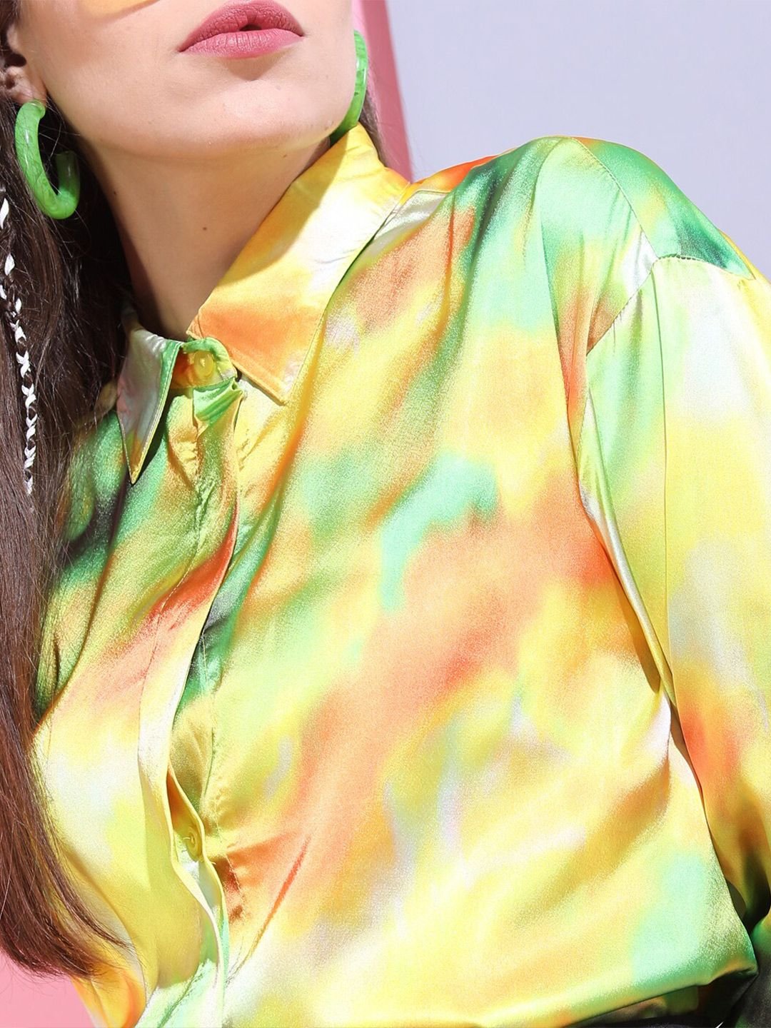 Multi Dyed Long Sleeves Regular Shirt