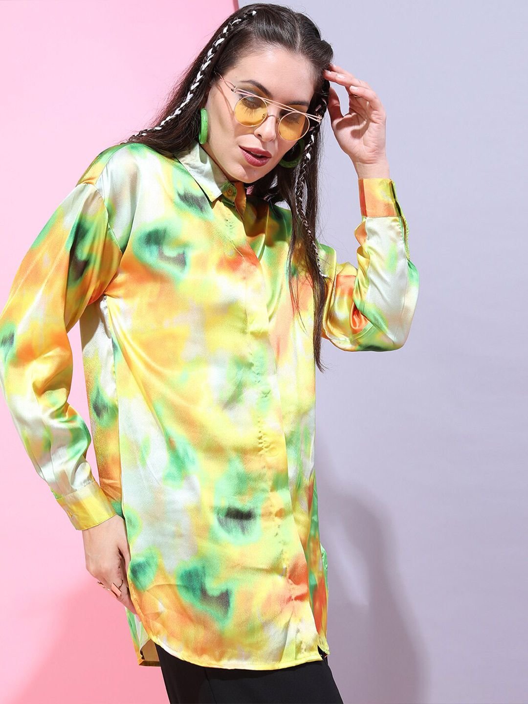 Multi Dyed Long Sleeves Regular Shirt