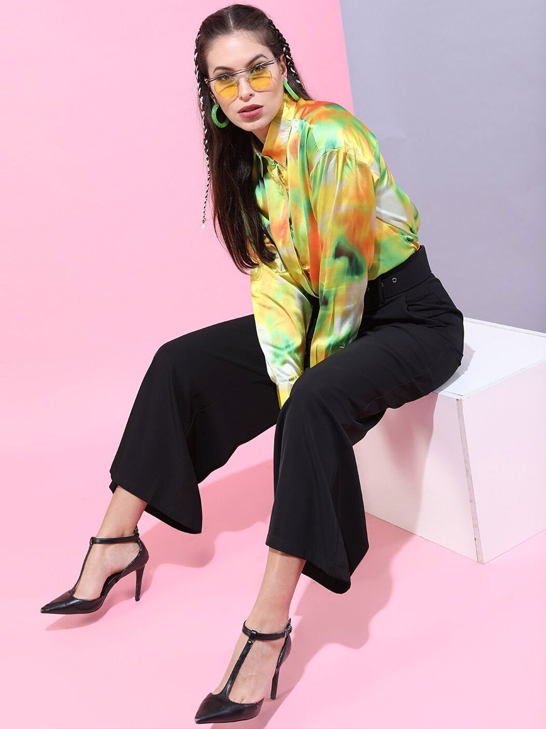 Multi Dyed Long Sleeves Regular Shirt