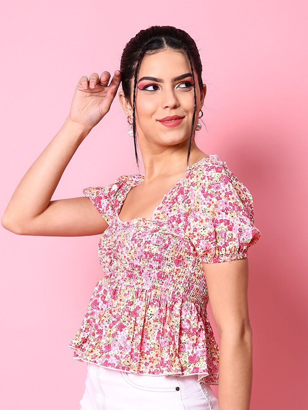 Multi Solid Square Neck Top