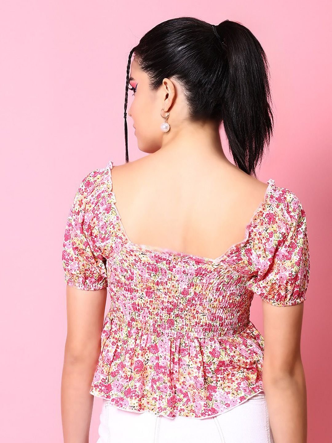 Multi Solid Square Neck Top