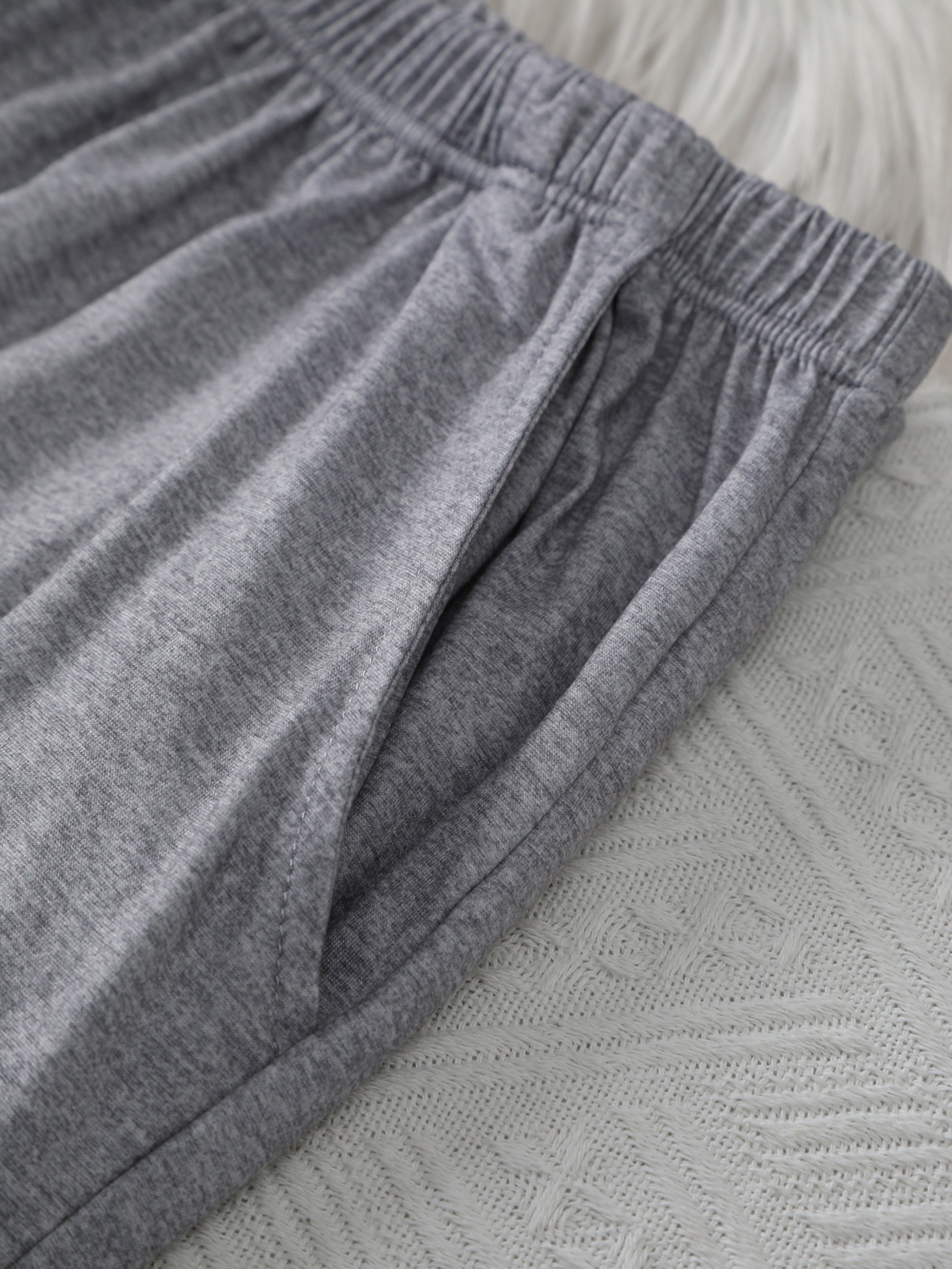 Men Relaxed Fit Solid Pyjama Pants 2-Pack