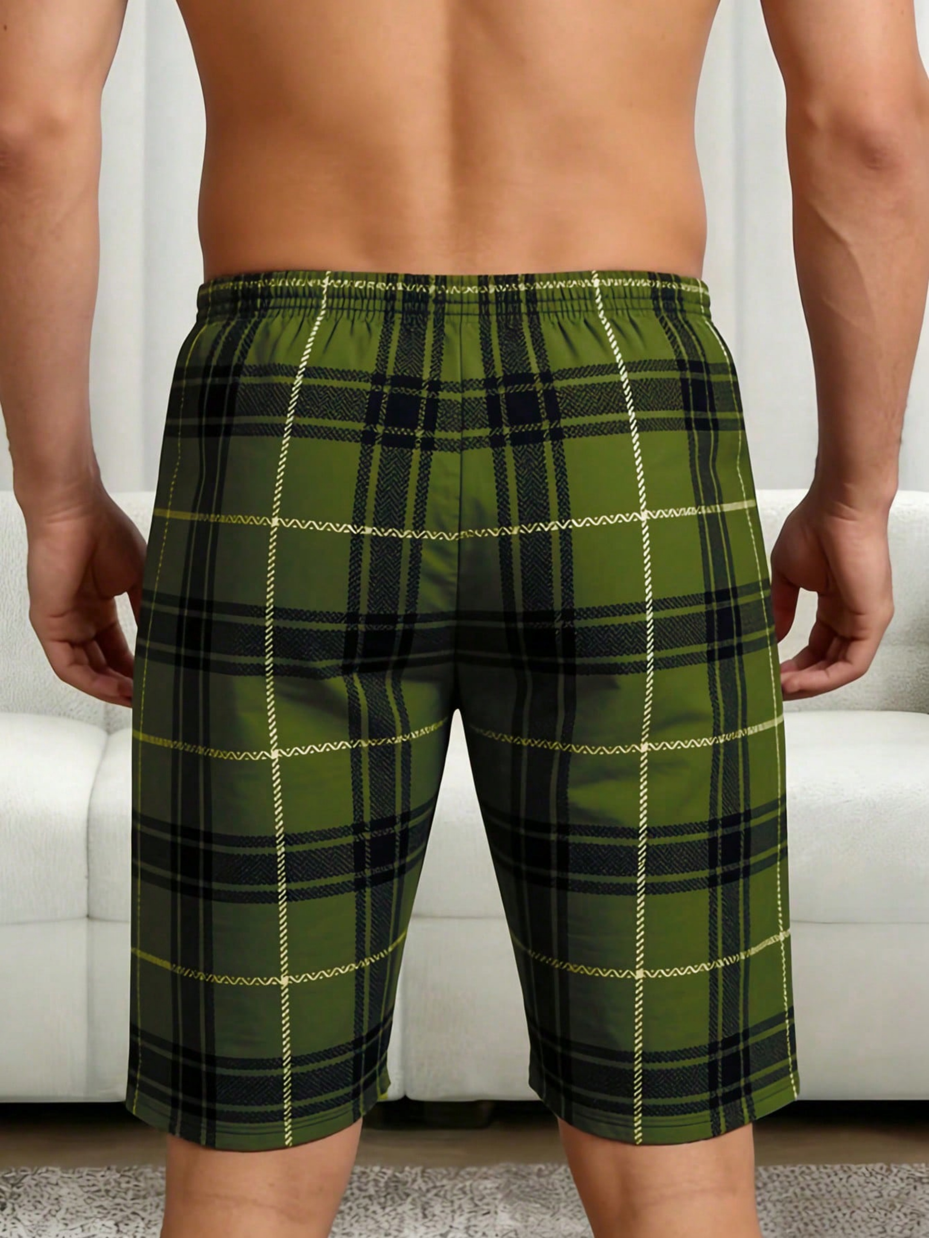 Men Pack of 3 - Checked Pyjama Shorts