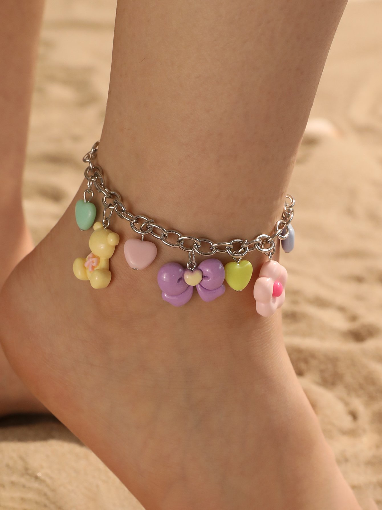 Charming Multi-Color Charm Anklet