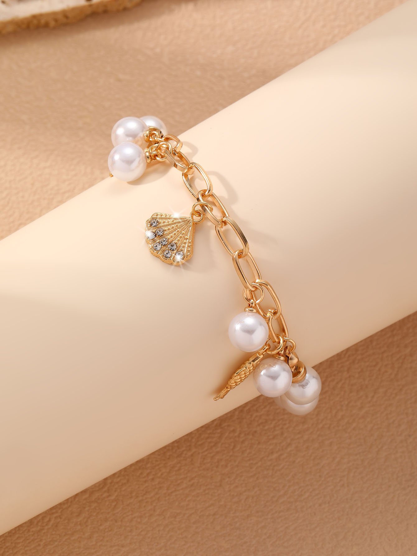 Seaside Charm Pearl and Starfish Bracelet