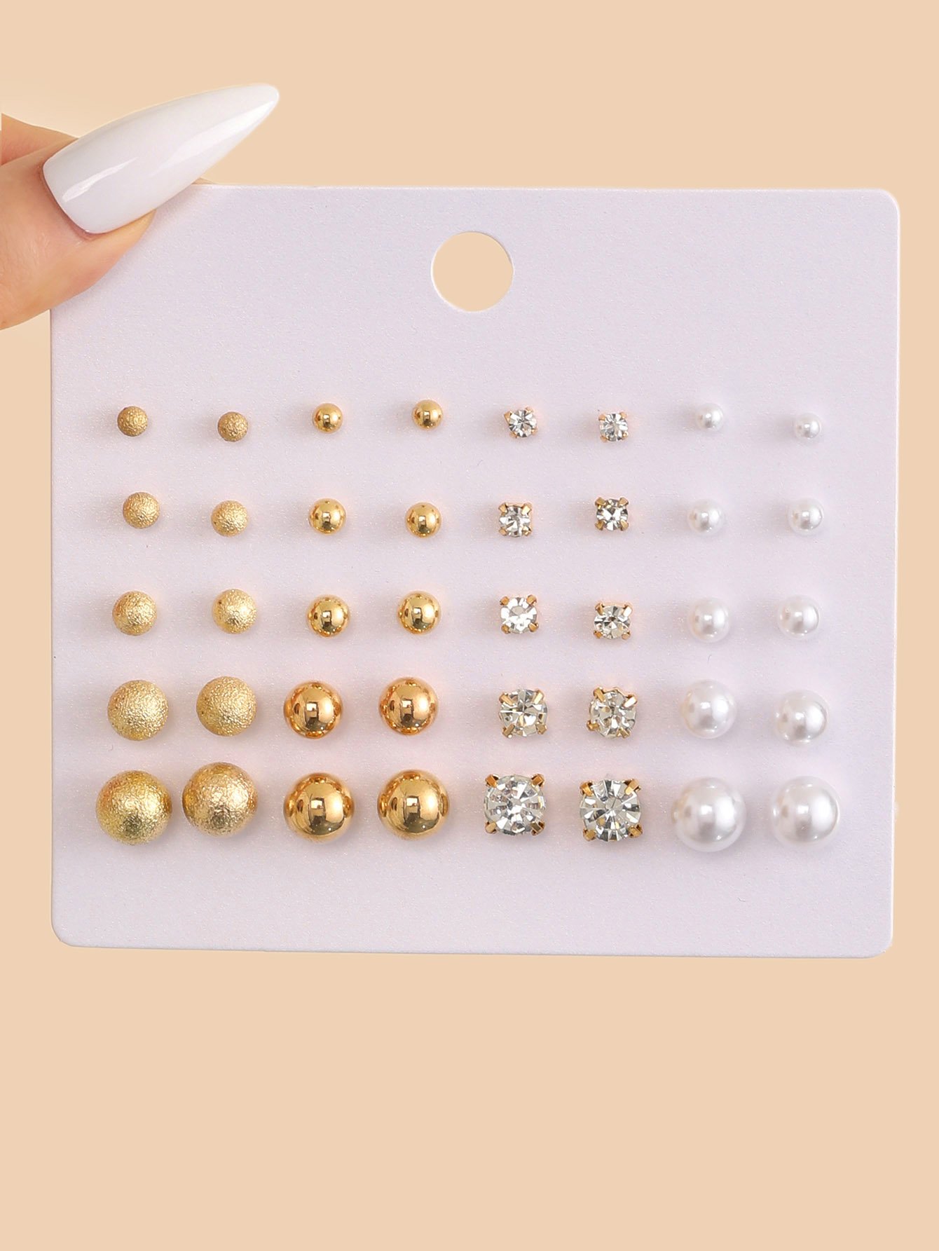 Multi-Style Stud Earrings Set