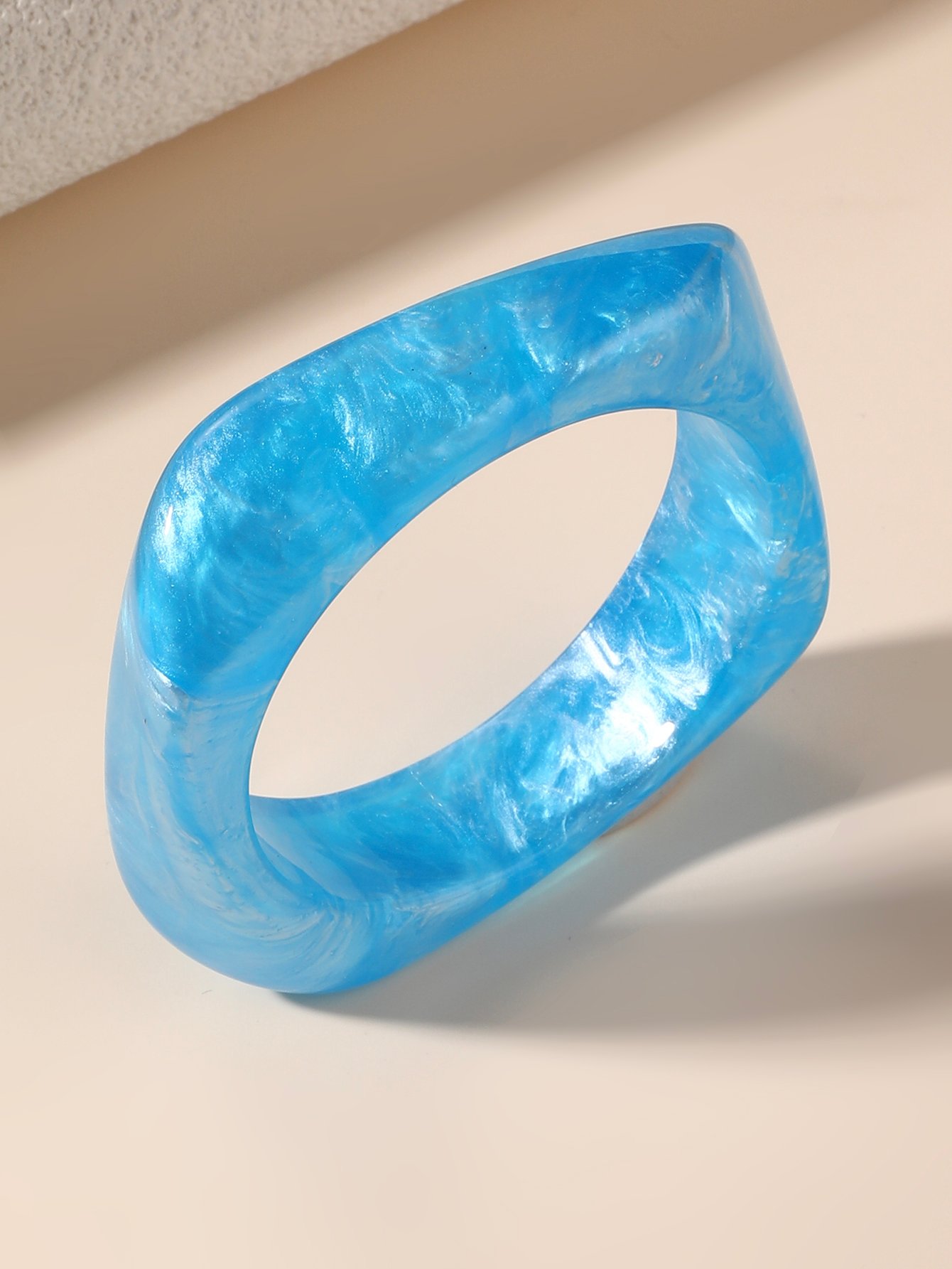 Solid Geometric Shape Bangle