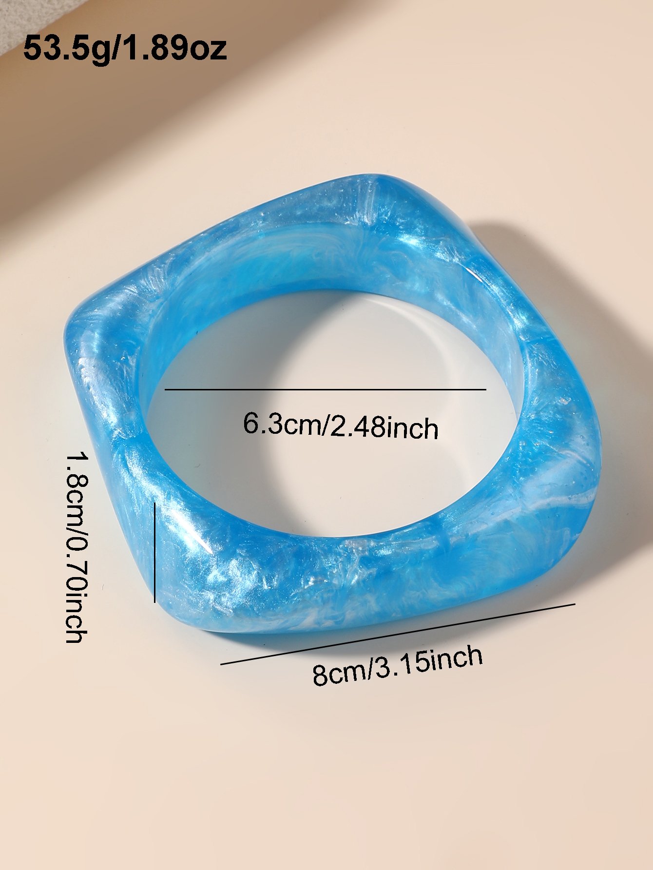 Solid Geometric Shape Bangle