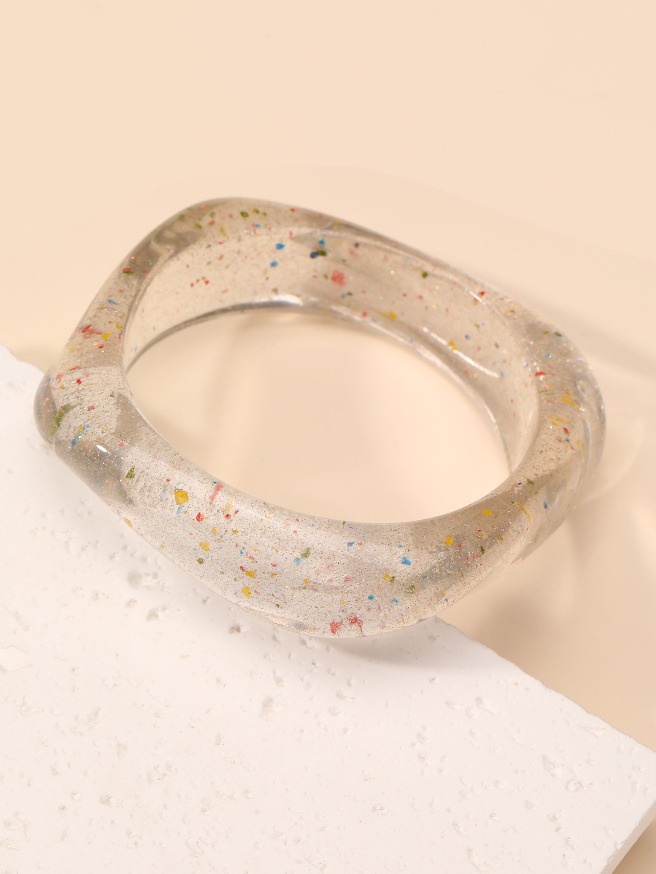 Solid Geometric Shape Bangle