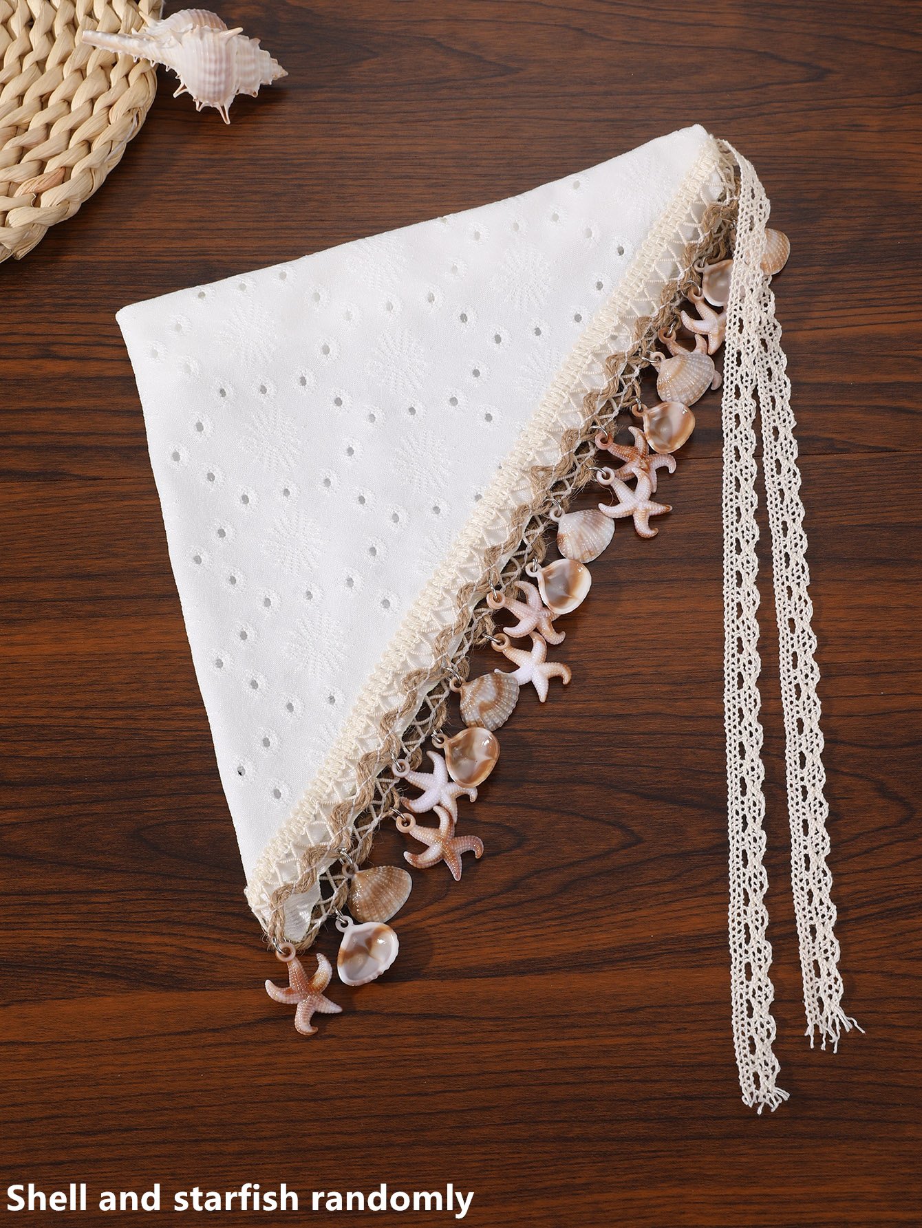 White Seashell and Starfish Headband