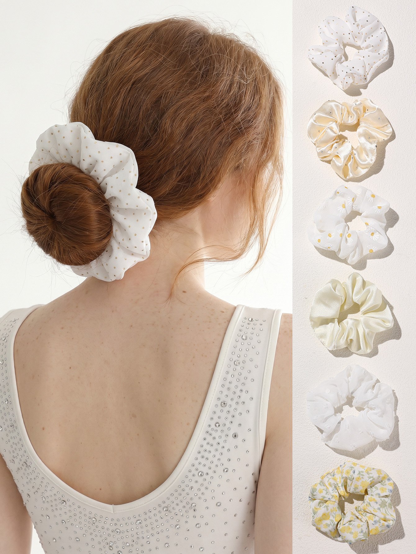 Multi-Color Speckle Hair Tie Set