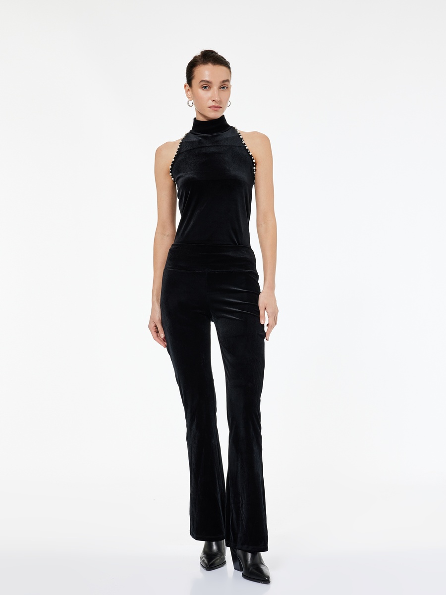Embellished Trim Sleeveless Top