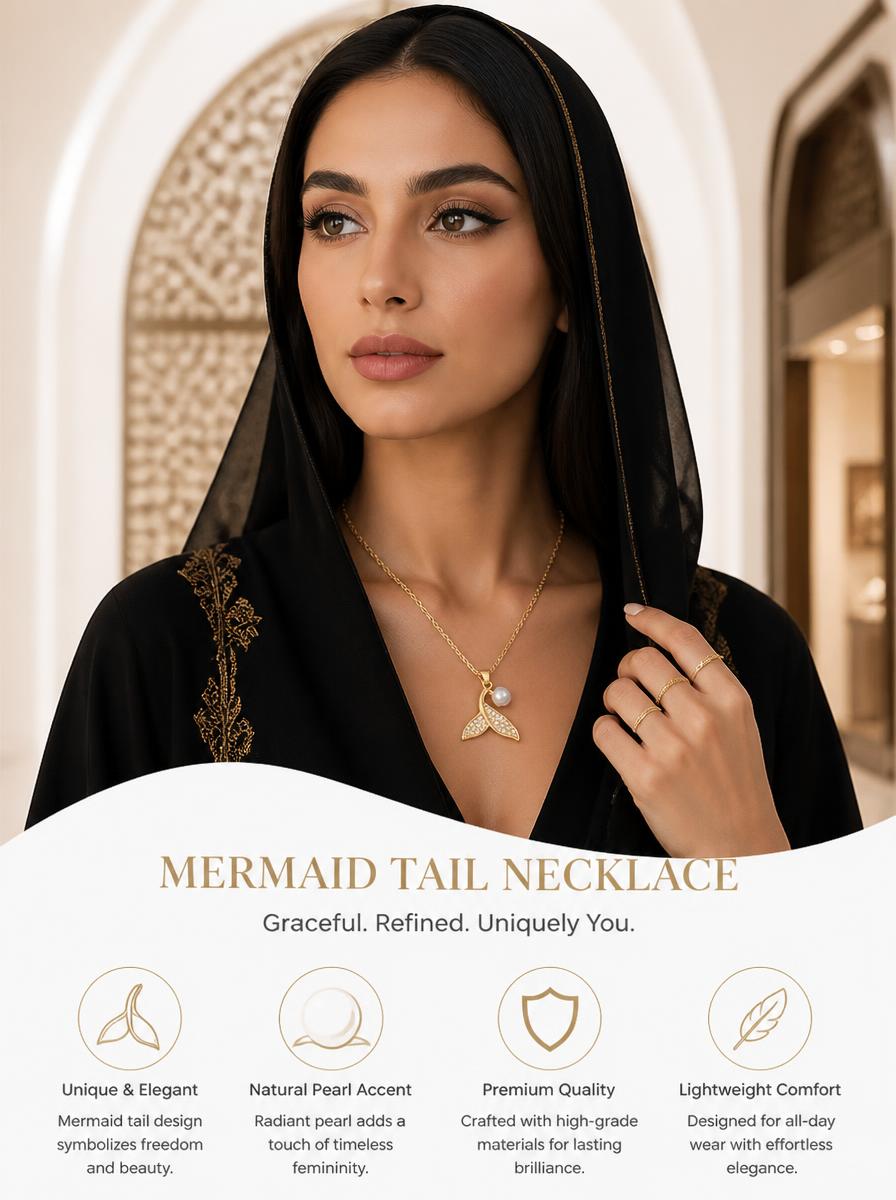 Mermaid Tail Pearl Necklace