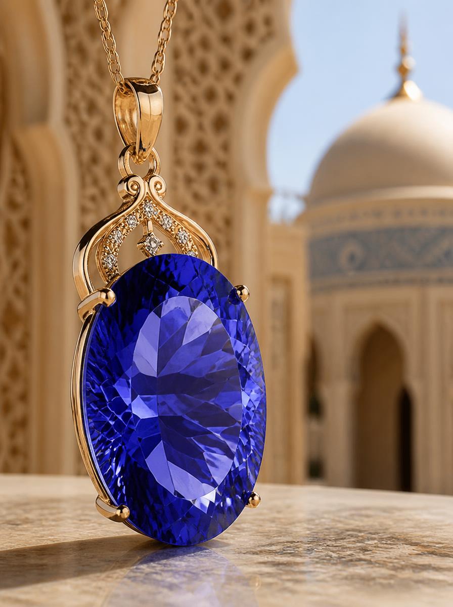Sapphire Gemstone Pendant Necklace