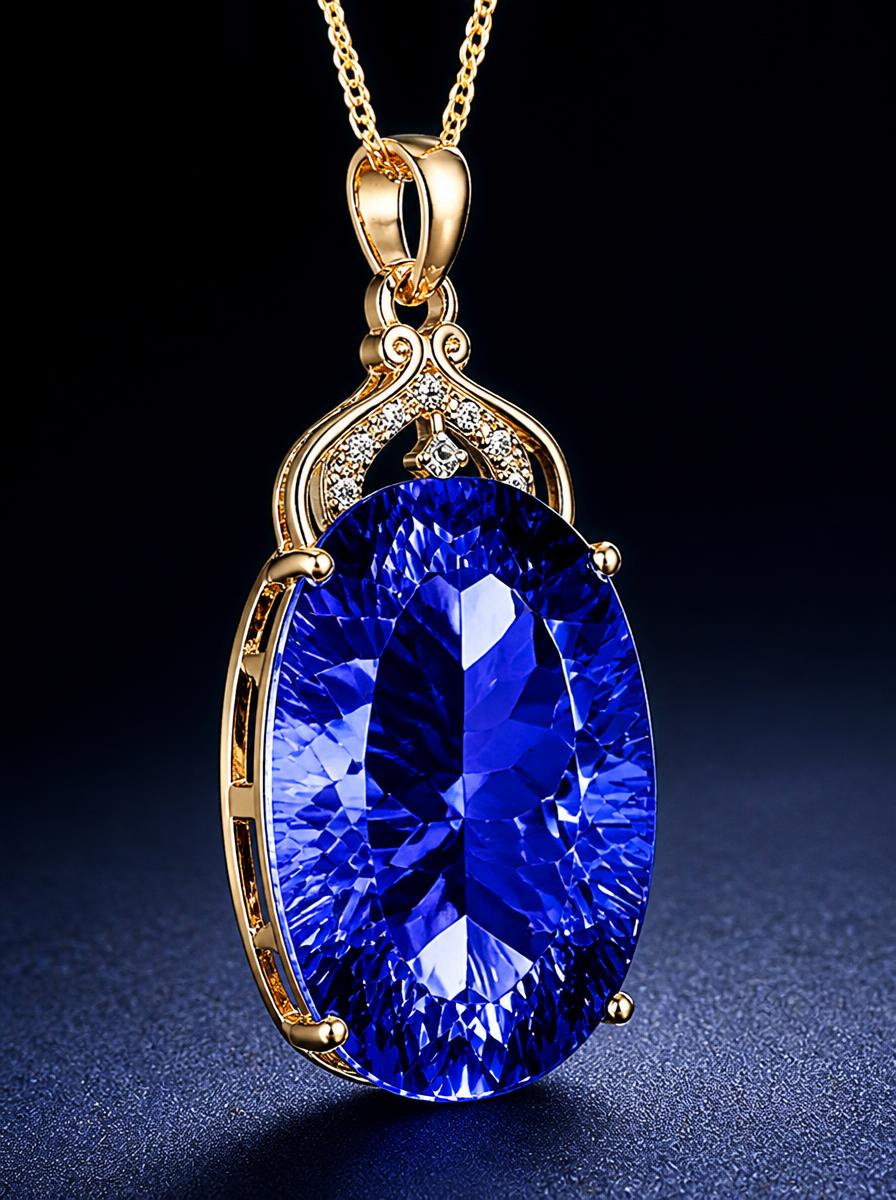 Sapphire Gemstone Pendant Necklace