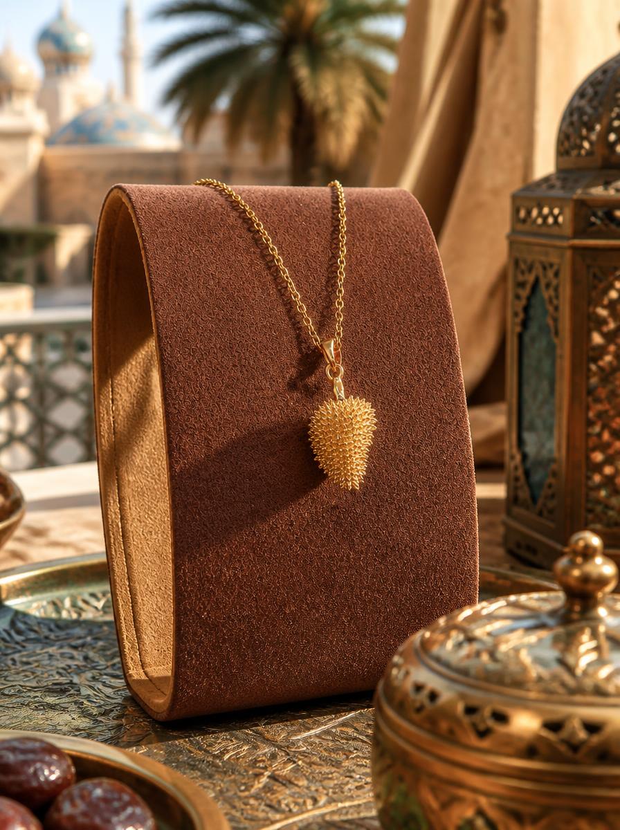 Spiky Heart Gold Necklace