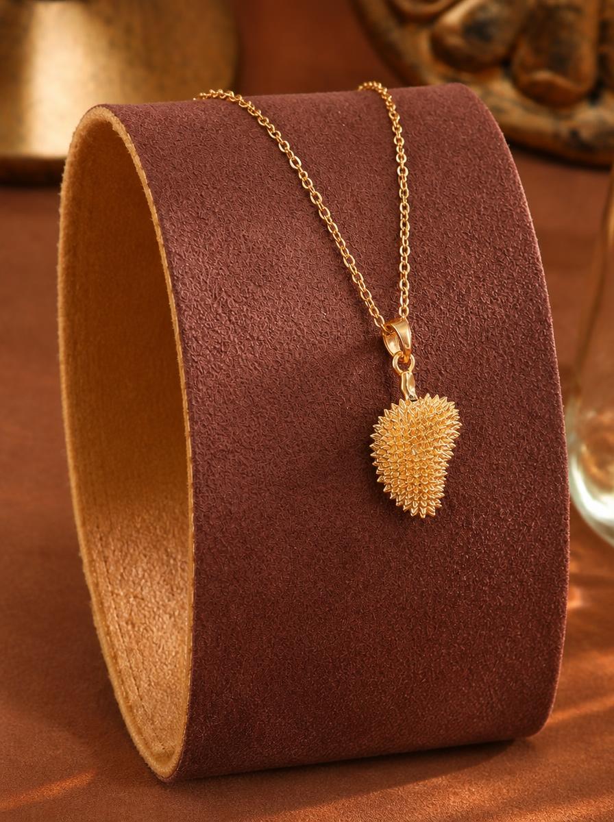 Spiky Heart Gold Necklace