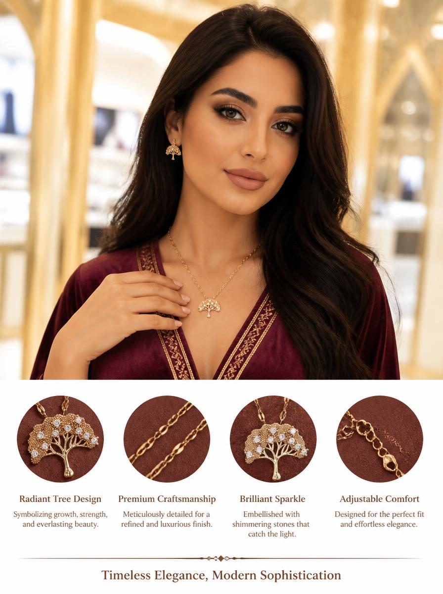 Tree Of Life Gold Necklace