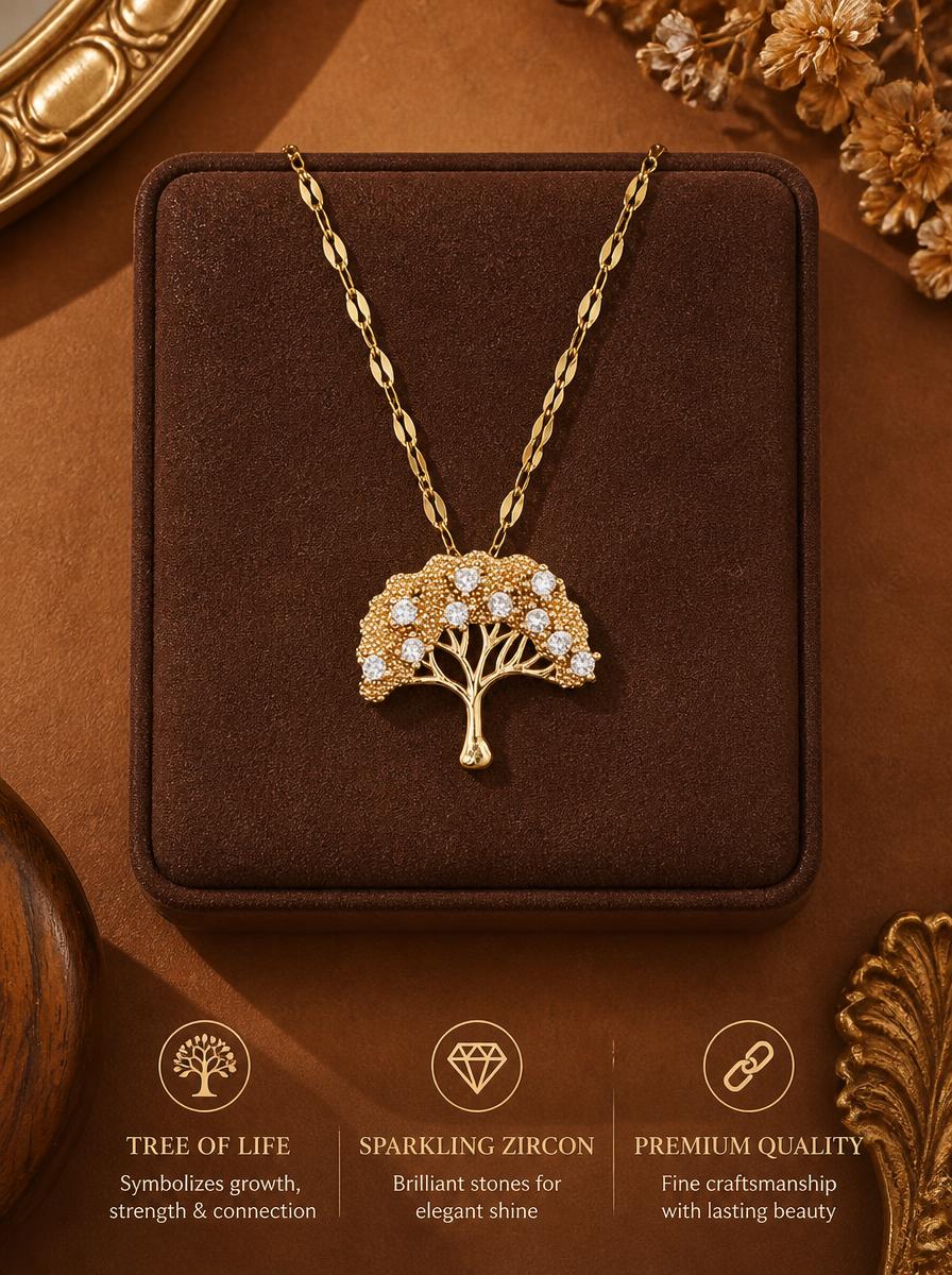 Tree Of Life Gold Necklace