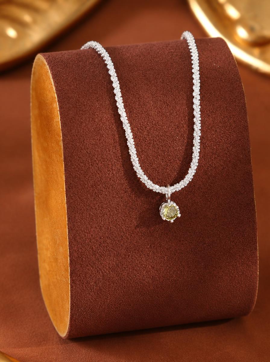 Peridot Tennis Necklace