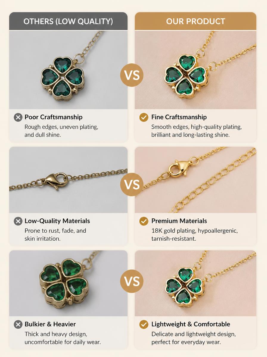 Emerald Clover Necklace