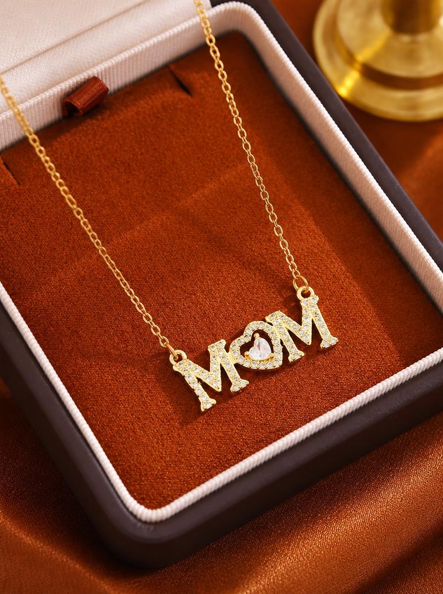 MOM Letter Necklace