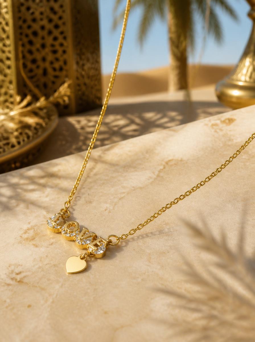 Love Letter Heart Pendant Necklace