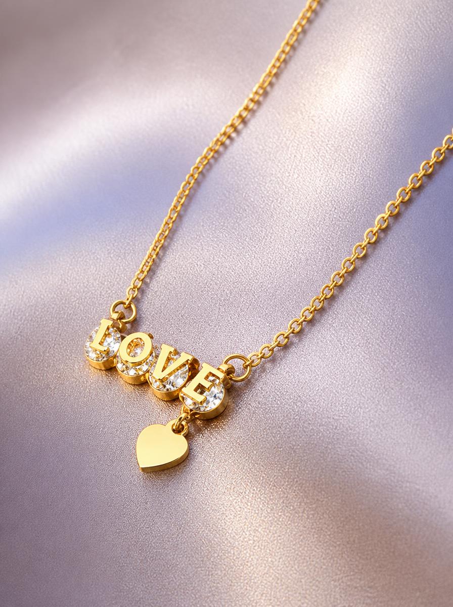 Love Letter Heart Pendant Necklace