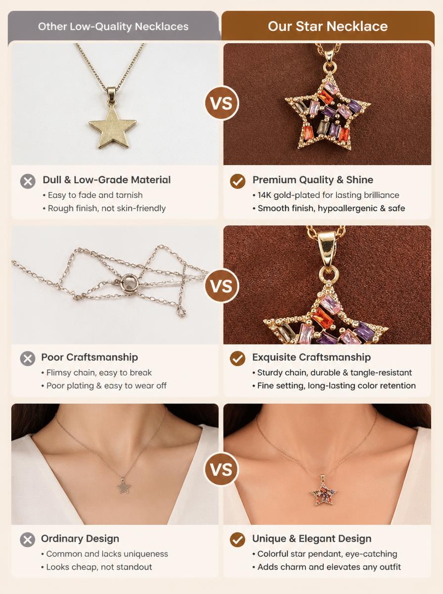 Crystal Star Necklace