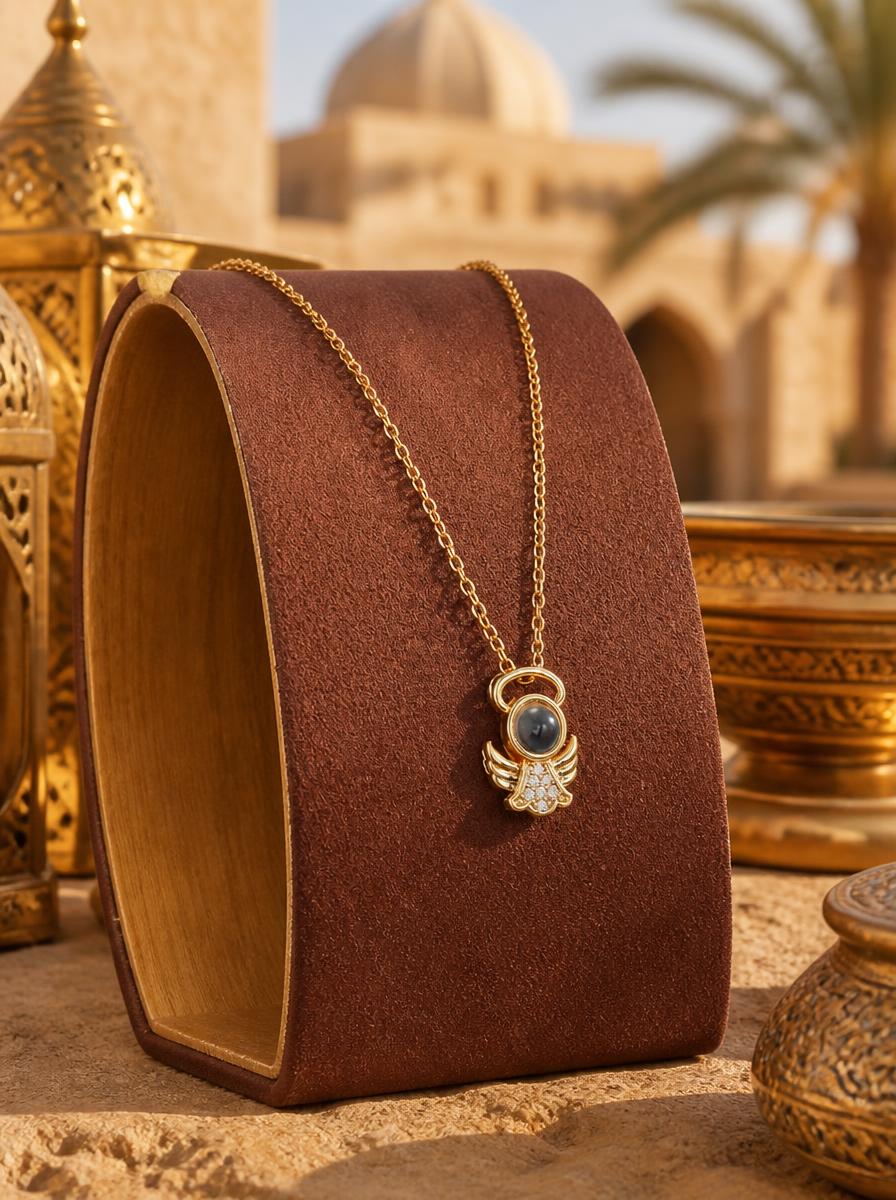 Golden Angel Pendant Necklace