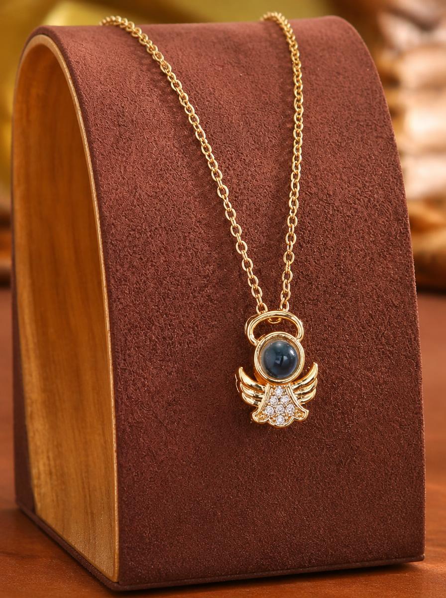 Golden Angel Pendant Necklace