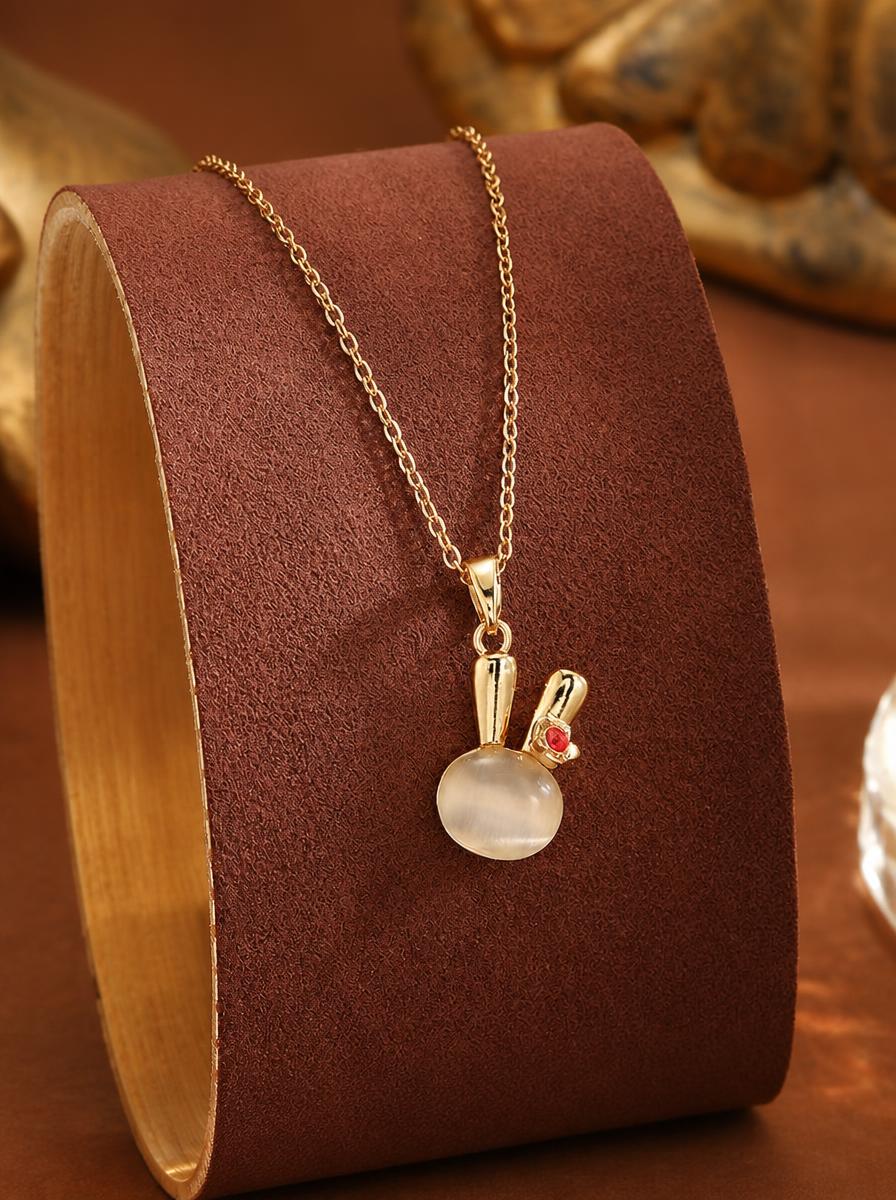 Jade Rabbit Chalcedony Necklace