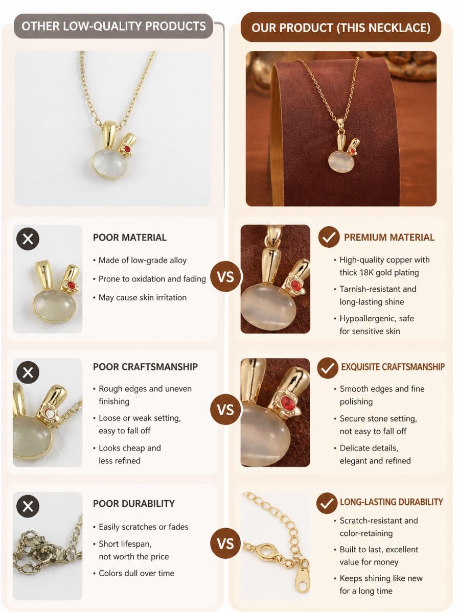 Jade Rabbit Chalcedony Necklace