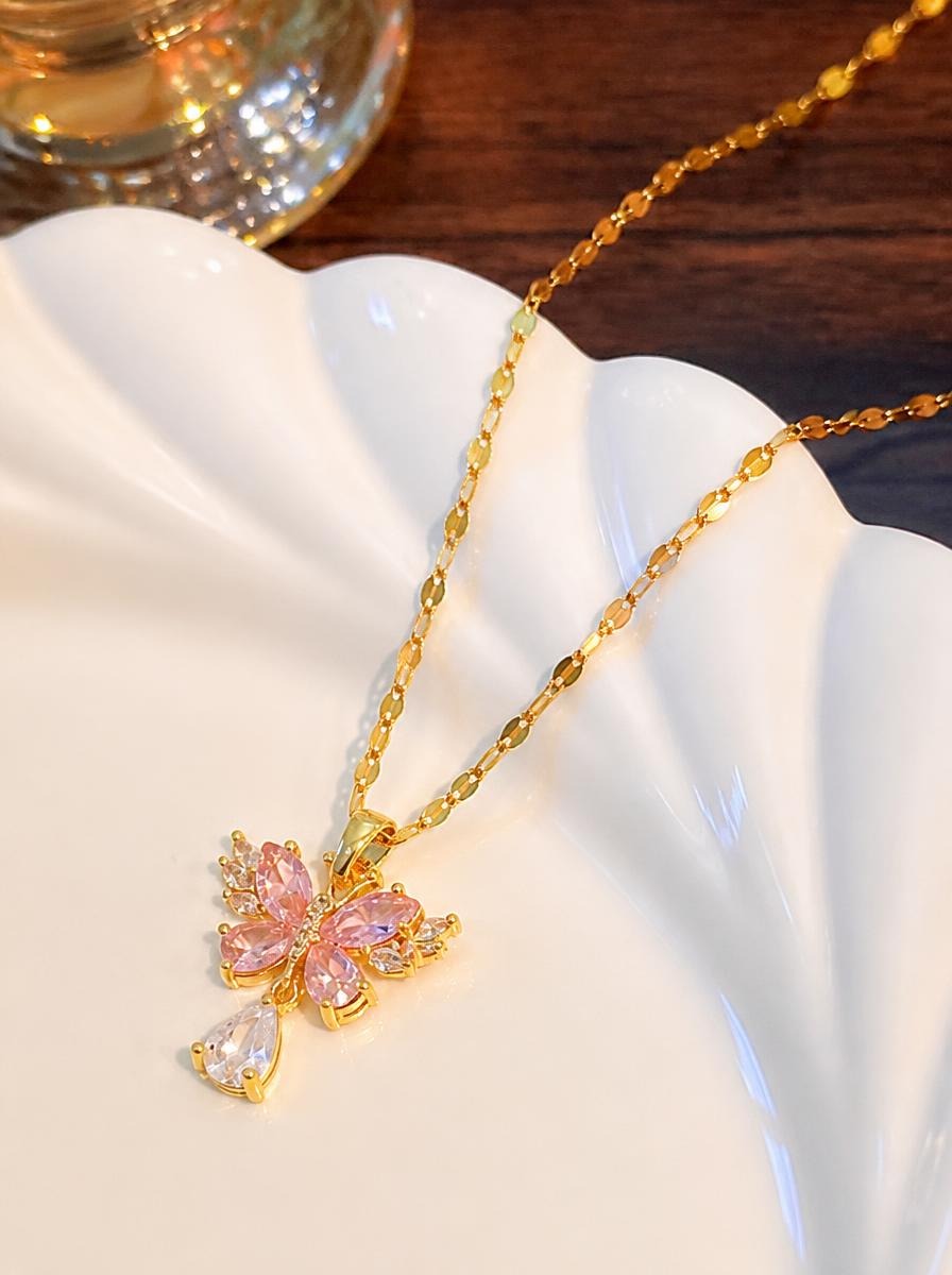 Crystal Butterfly Necklace