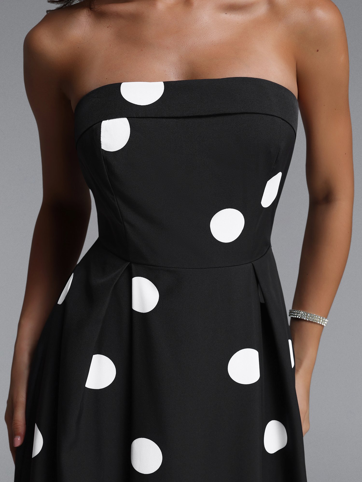 Marley Sleeveless Polka Dot Maxi Dress