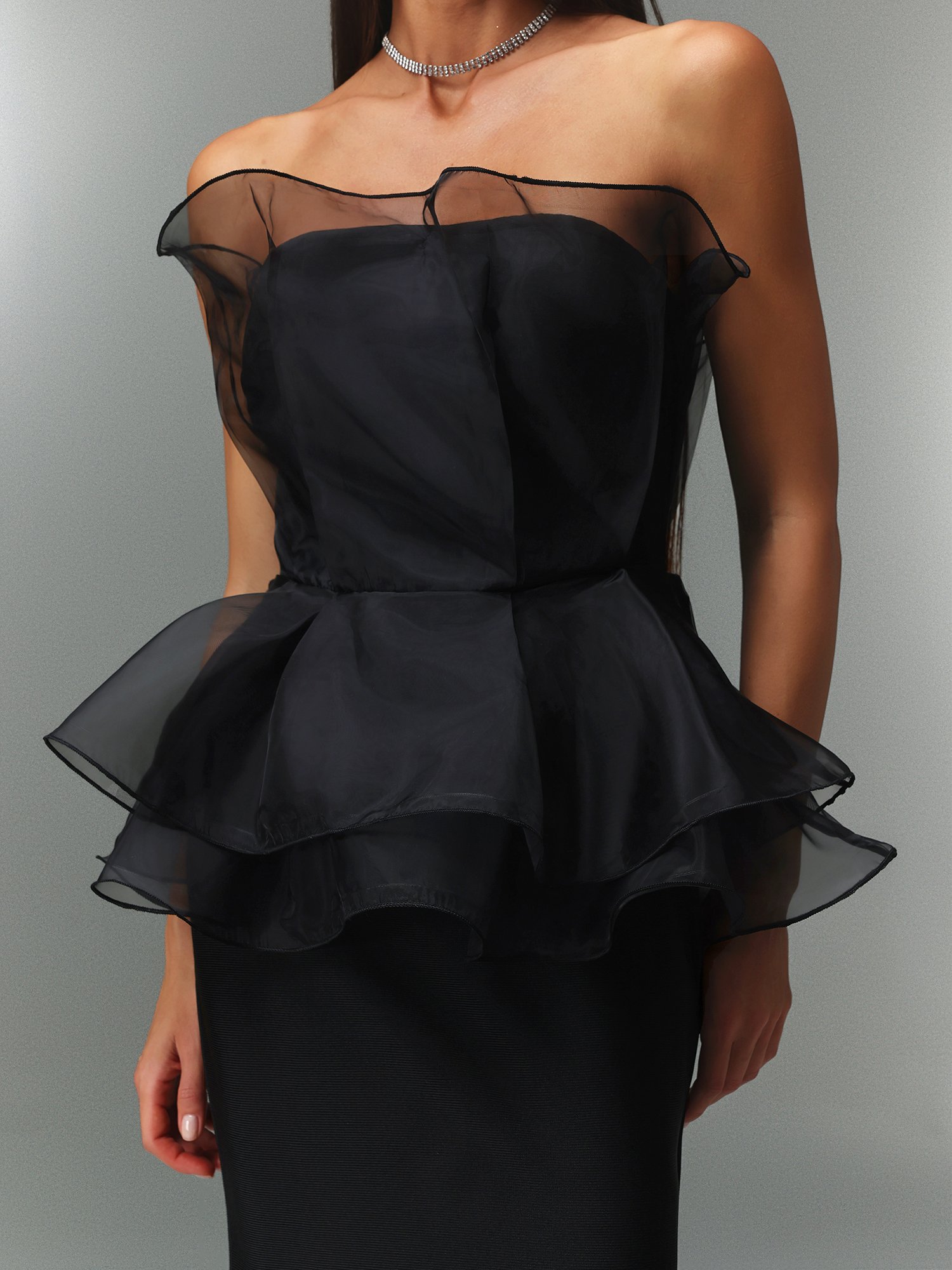 Oria Sleeveless Fishtail Bandage Maxi Dress