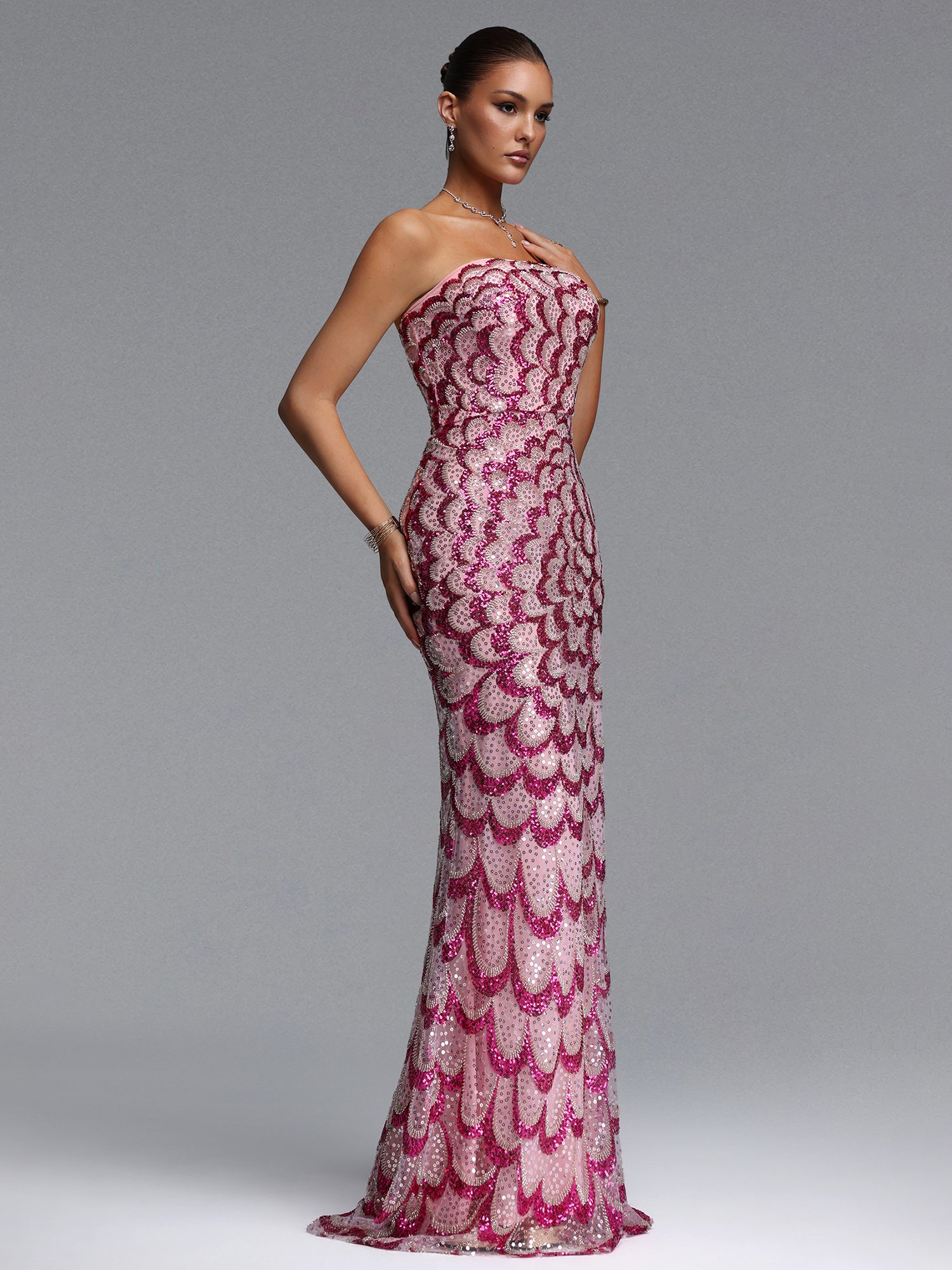 Embellished Sleeveless Maxi Dress