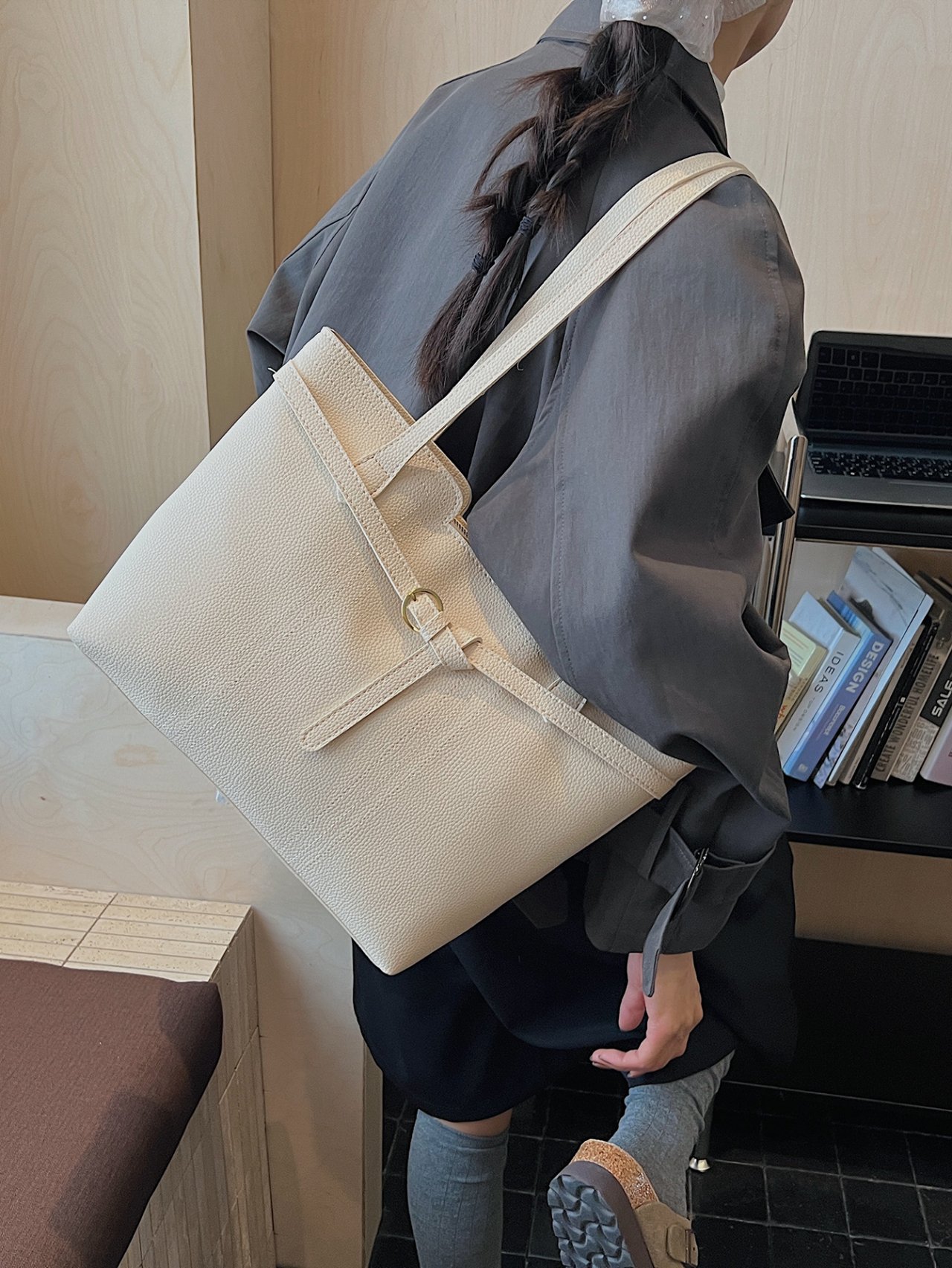 Off-White Belted Shoulder Bag