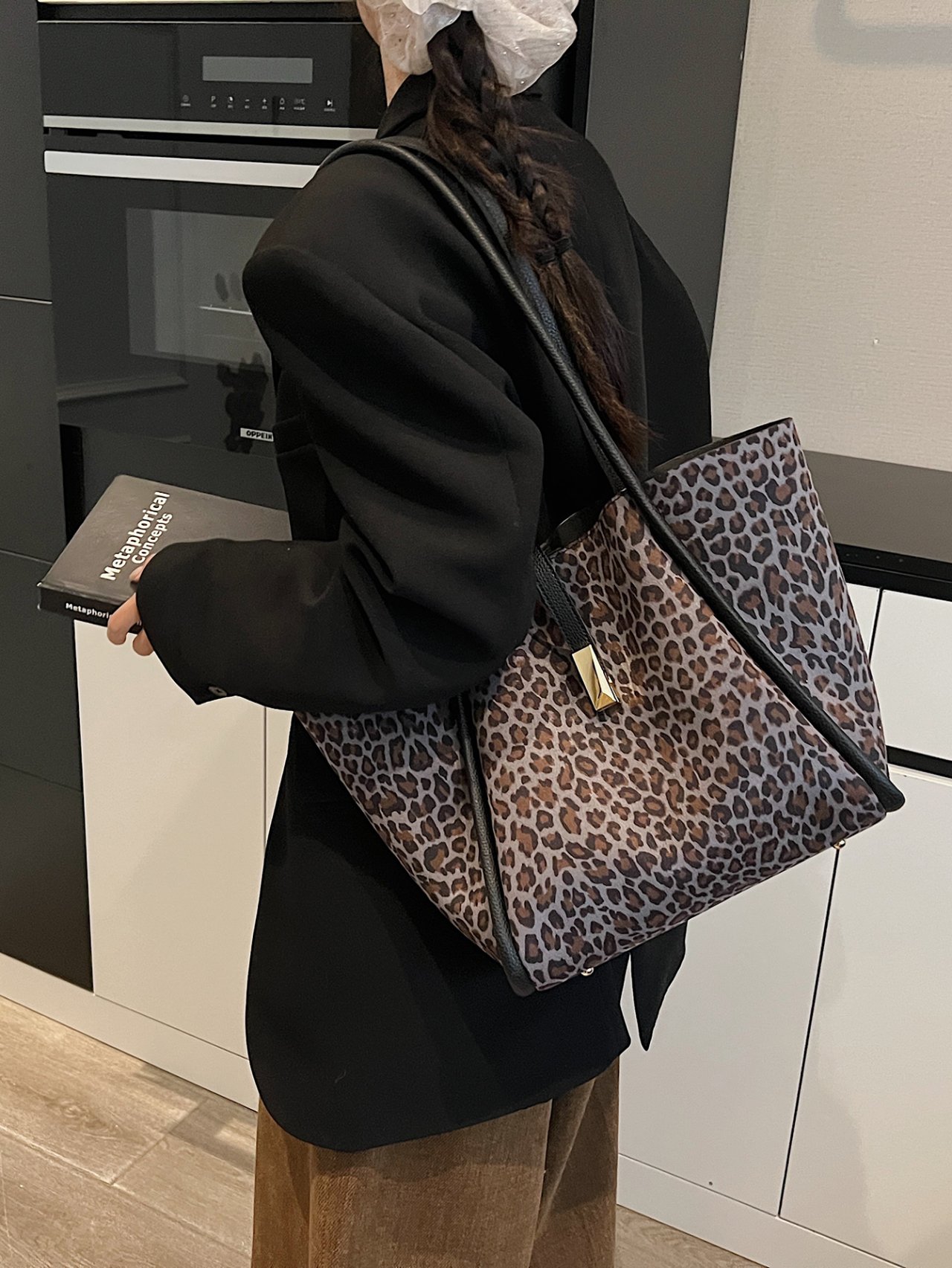 Leopard Print Tote Bag
