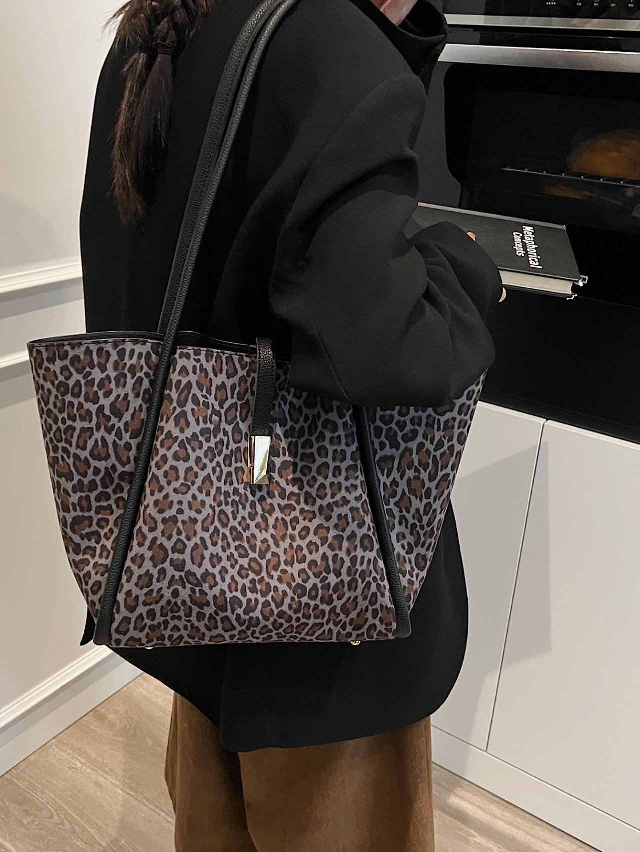 Leopard Print Tote Bag