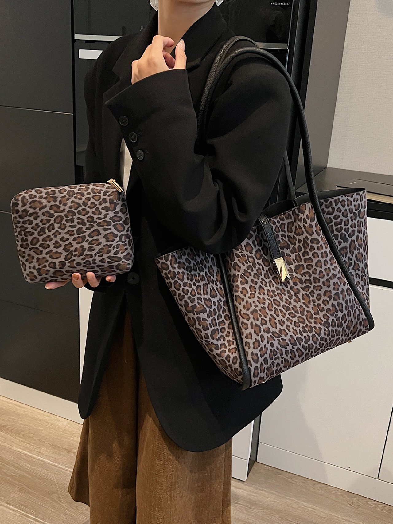 Leopard Print Tote Bag